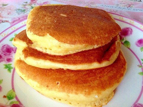 冷めてもフワフワ〜♡大豆粉でヘルシーパンケーキ